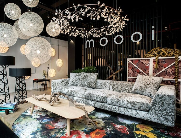Люстра Moooi Heracleum III The Big O Big nickel
