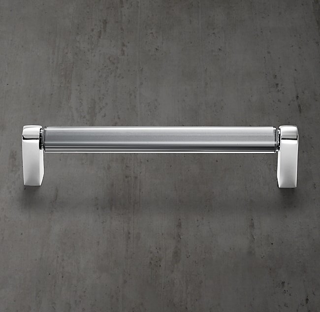 Ручка-скоба Restoration Hardware Lambeth Crystal L.20.3 Polished Chrome
