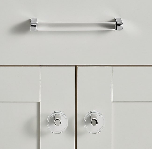 Ручка-скоба Restoration Hardware Lambeth Crystal L.20.3 Polished Chrome