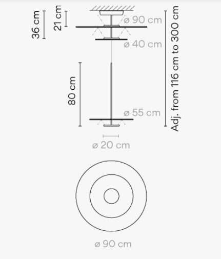 Подвесной светильник Vibia Flat 5930 Terra Red