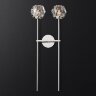 Бра Restoration Hardware Boule De Cristal Grand Double Sconce Polished Nickel