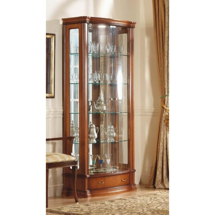 Витрина Disemobel Classic, 2-дверная, стекло, вишня/орех, 925