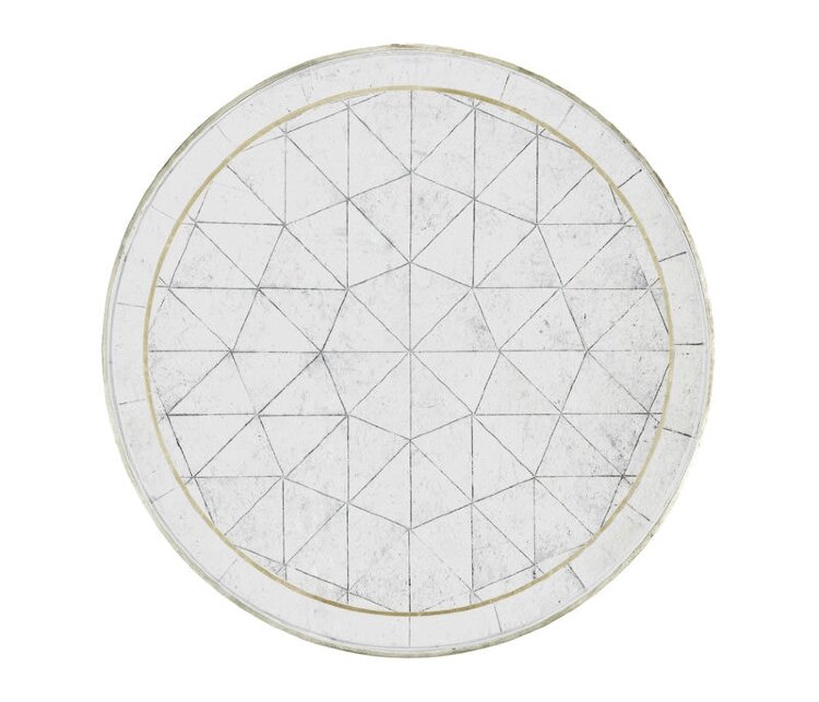 Декоративный стол Jonathan Charles Eglomise & Silver Iron Round Wine Table