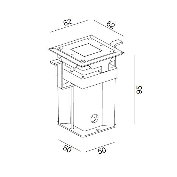 Встраиваемый светильник Wever & Ducre 12140 SMART I STAINLESS STEEL