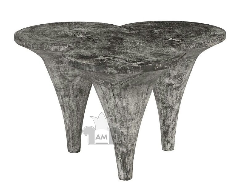 Коктейльный стол Phillips Collection Marley Coffee Table Grey Stone