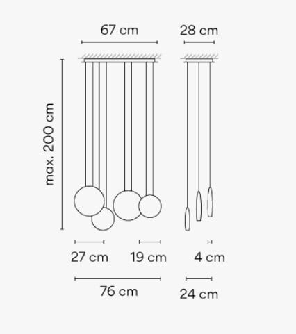 Подвесной светильник Vibia Cosmos 2515 Green
