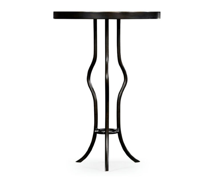 Декоративный стол Jonathan Charles Eglomise & Bronze Iron Round Wine Table