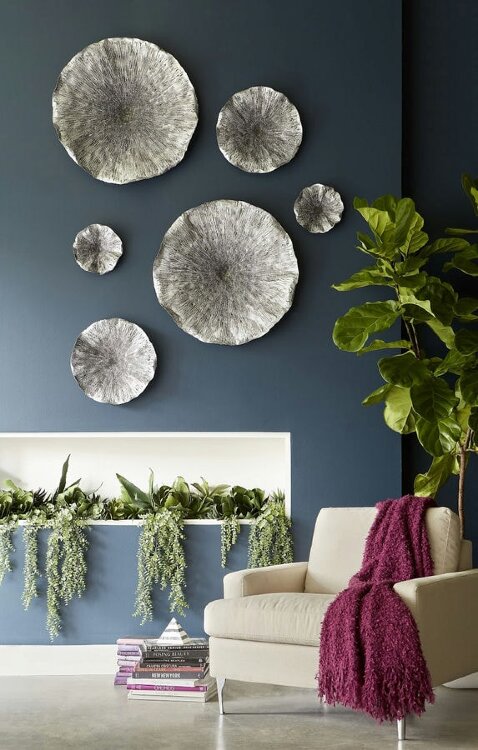 Настенный декор Phillips Collection Lotus Wall Art Silver