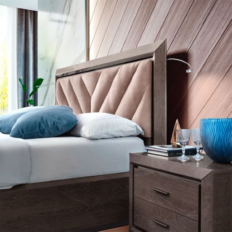 Кровать 160x200 Imbottito Camelgroup Elite, с мягким изголовьем и подъёмником