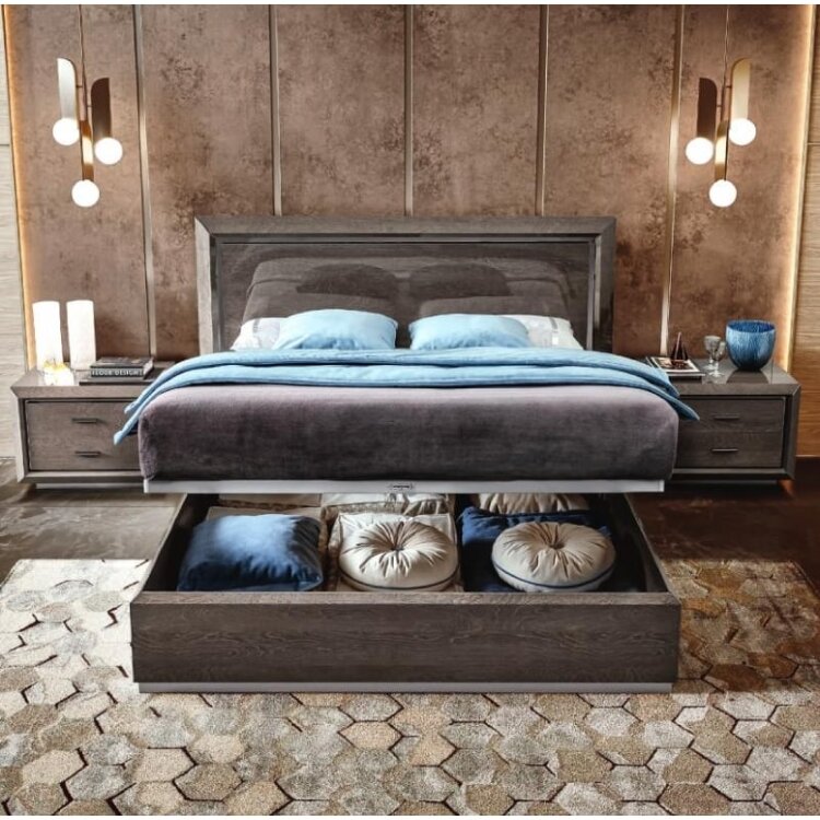 Кровать 160x200 Imbottito Camelgroup Elite, с мягким изголовьем и подъёмником