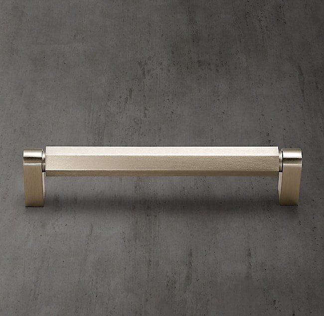 Ручка-скоба Restoration Hardware Lambeth Hex. L.20.3 Satin Nickel