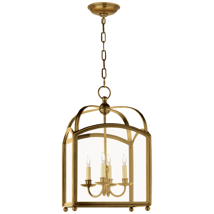 Люстра Visual Comfort Arch Top Small Lantern Antique Brass