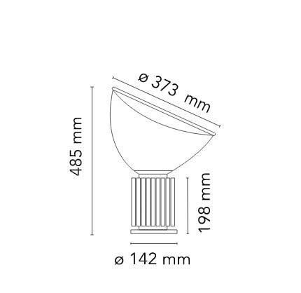 Настольная лампа Flos Taccia Small black
