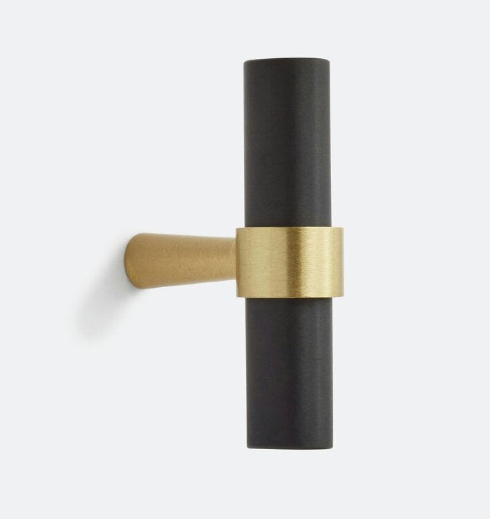 Ручка-штопор Rejuvenation Harlow Satin Brass & Oil-Rubbed Bronze