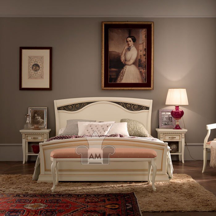 Кровать (140х200) Prama Palazzo Ducale laccato 71BO43LT