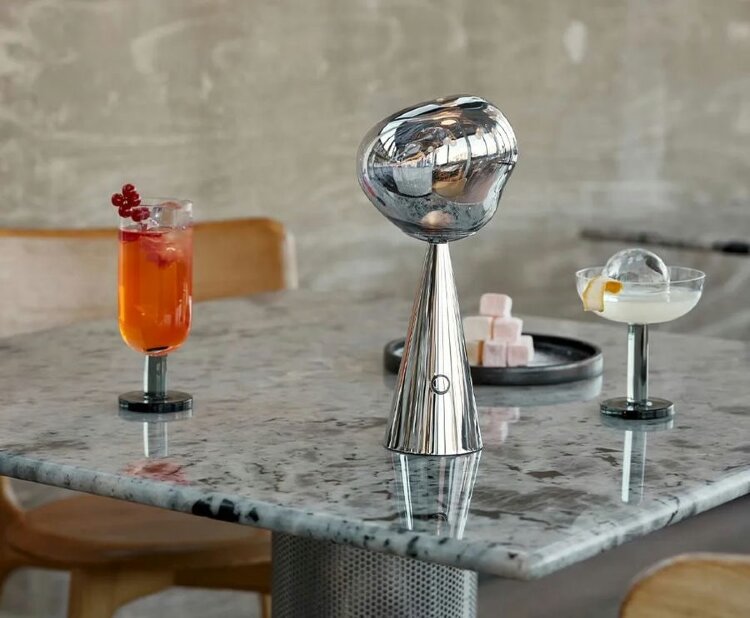Настольная лампа Tom Dixon Melt silver