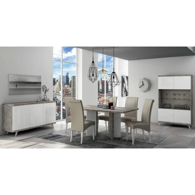 Буфет 3-дверный Status Treviso Grey