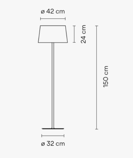 Торшер Vibia Warm 4906 Brown