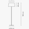 Торшер Vibia Warm 4906 Brown
