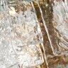 Бра "Ice" рифленое стело/латунь LW36*H32см Garda Decor K2KG0998W-2B