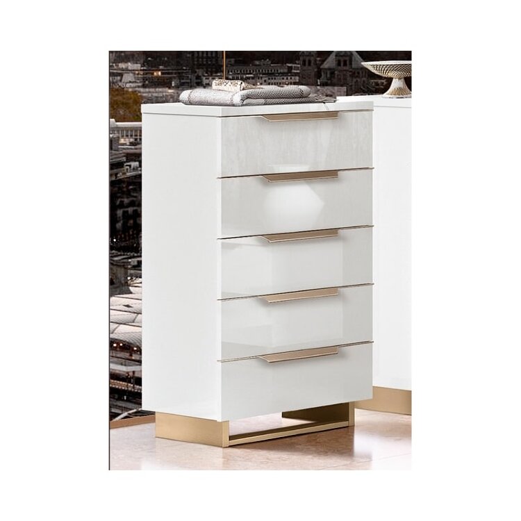 Комод высокий Camelgroup Smart White, пять ящиков, 162SET.01BI