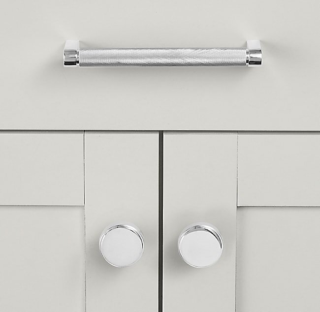 Ручка-скоба Restoration Hardware Lambeth Knurled L.60.9 Polished Chrome