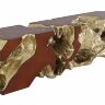 Банкетка Phillips Collection Freeform Bench Faux Bois/Gold