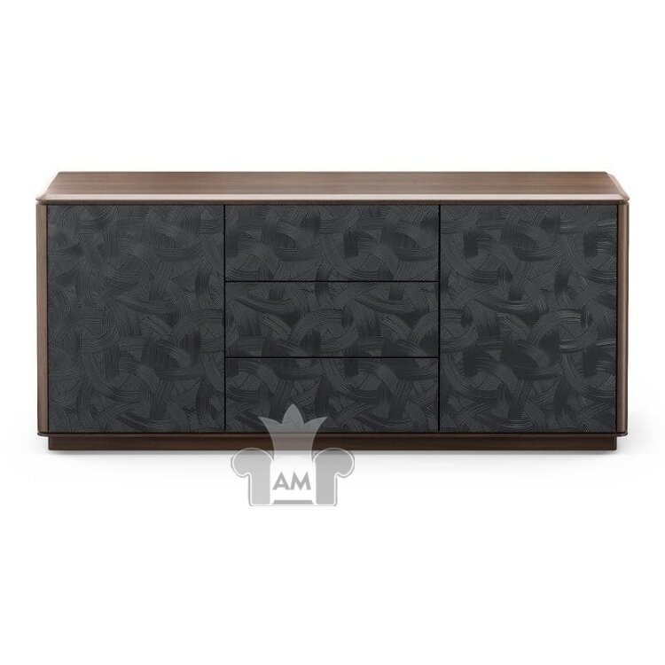 Буфет-прилавок MOD Interiors Altea, 2 двери, 3 ящика, Ореха F, с декором, MDI.SB.ALT.11