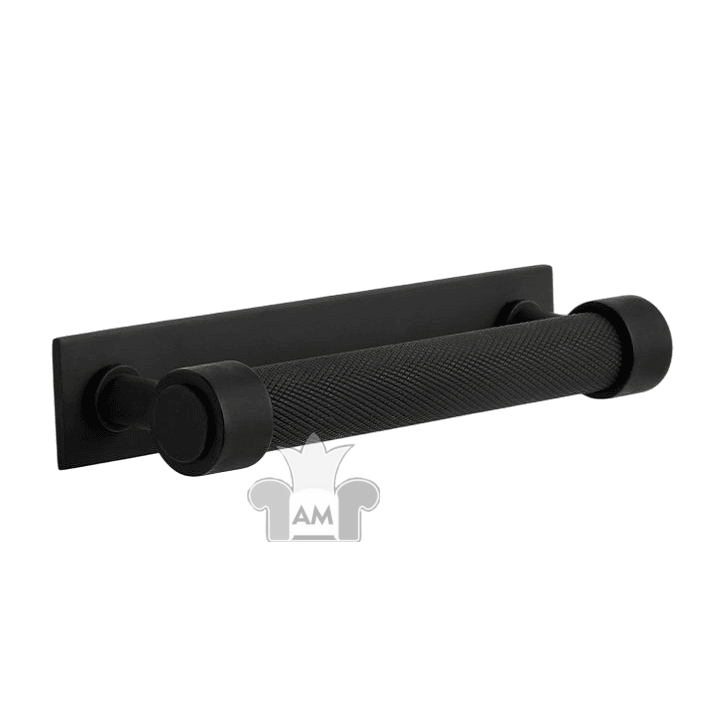 Ручка-скоба Rejuvenation Trask with Rectangle Backplate L.10.2cm Oil-Rubbed Bronze