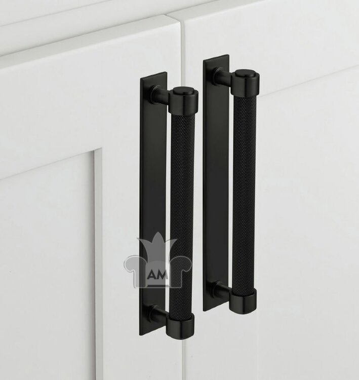 Ручка-скоба Rejuvenation Trask with Rectangle Backplate L.10.2cm Oil-Rubbed Bronze