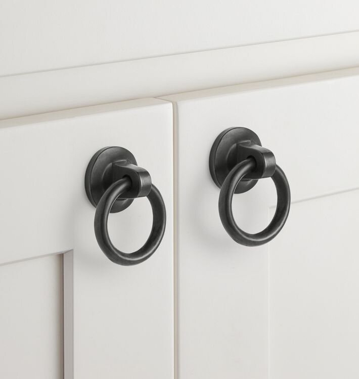 Ручка-кнопка Rejuvenation Chloe Round Charcoal Bronze