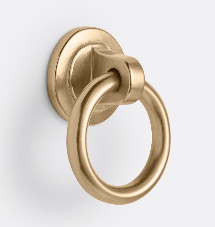 Ручка-кнопка Rejuvenation Chloe Round Charcoal Bronze