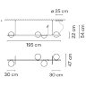 Подвесной светильник Vibia Palma 3736 Graphite