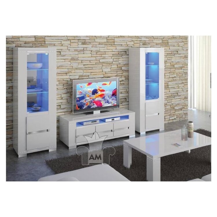 Витрина 1-дверная Status Elegance White