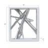 Настенный декор Phillips Collection Framed Branches Wall Tile White/Silver