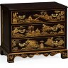 Комод Jonathan Charles Chinoiserie Style Ebonised Bedside Chest