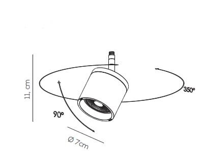 Модуль Axo Light Orientable Spotlight Satellite
