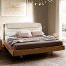 Кровать 180х200 SINKRO  Camelgroup Luna Noce экокожа Visione с подъемником 151LET.37NO