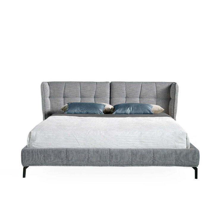 Кровать двуспальная K3229C/7030 180×200 с мягким изголовьем