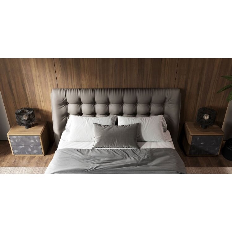 Кровать MOD Interiors Altea, 160х200 см, экокожа PU162, MDI.BD.ALT.1