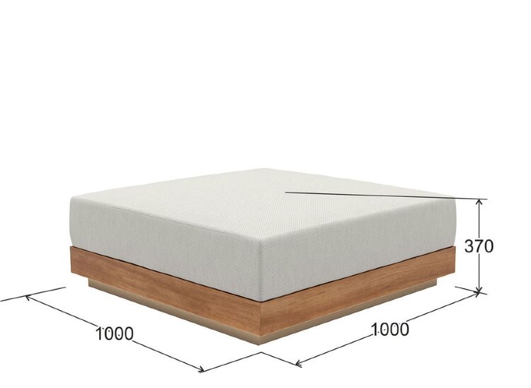 Пуф Delight Collection Outdoor Sabbia