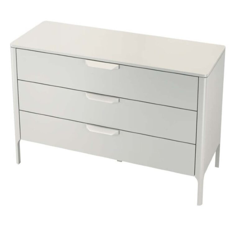 Комод низкий MOD Interiors Ronda, 3 ящика, серый матовый лак, MDI.CHD.RD.88