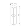 Напольные уличные светильники Natural Concepts NC-003104-80-SB