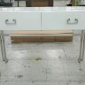 Консоль 2 ящика белая/хром см Garda Decor KFG070-NI