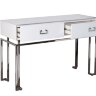 Консоль 2 ящика белая/хром см Garda Decor KFG070-NI