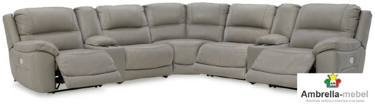 U71605S7 Dunleith 7-секционный диван с реклайнером, ASHLEY