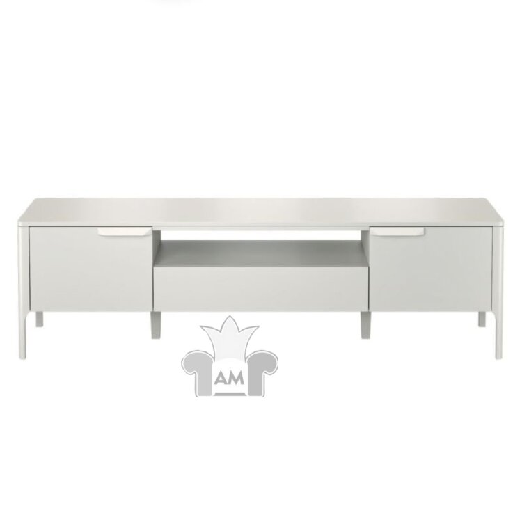 Тумба ТВ MOD Interiors Ronda, 180х45 см, серый матовый лак, MDI.TV.RD.92