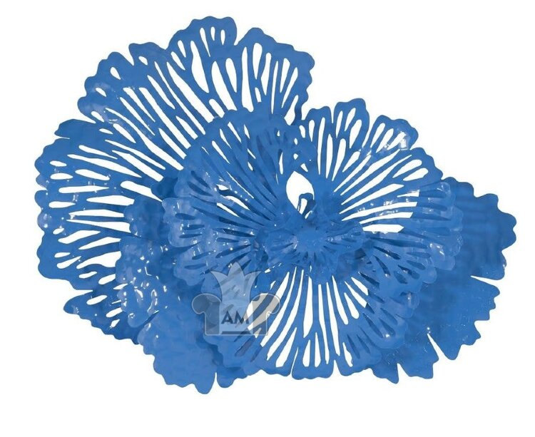 Настенный декор Phillips Collection Flower Wall Art Blue