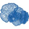 Настенный декор Phillips Collection Flower Wall Art Blue