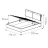 Кровать мягкая Camelgroup VENUS  160x200, с подъемником 158LET.03TS63